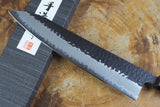 Ishizuchi (from Tosa) - Blue Super Kurouchi Hammered Pattern Gyuto (24cm)