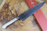 Sakai Jikko "Never Stain" Gyuto SG2 Powdered High Speed Steel Damascus with Hammered Finish (21cm/24cm)