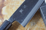 Ishizuchi (from Tosa) - Blue-2 Steel Kurouchi Double Edged Deba Knife (15cm/16.5cm/18cm)