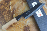 Ishizuchi (from Tosa) - Blue-2 Steel Kurouchi Hakata-type Kiritsuke Santoku (16.5cm/18cm)