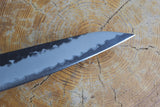 Ishizuchi (from Tosa) - Blue Super Kurouchi Hammered Pattern Sujihiki (24cm)
