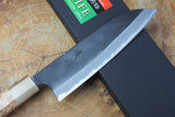Kamo Knives - Hand Forged V2 Steel Kurouchi Damascus Santoku Knife 16.5cm