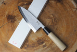 残心 Zan Shin White-2 Steel Deba Knife 13.5cm/15cm (including a wooden sheath)