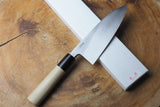 残心 Zan Shin White-2 Steel Deba Knife 13.5cm/15cm (including a wooden sheath)