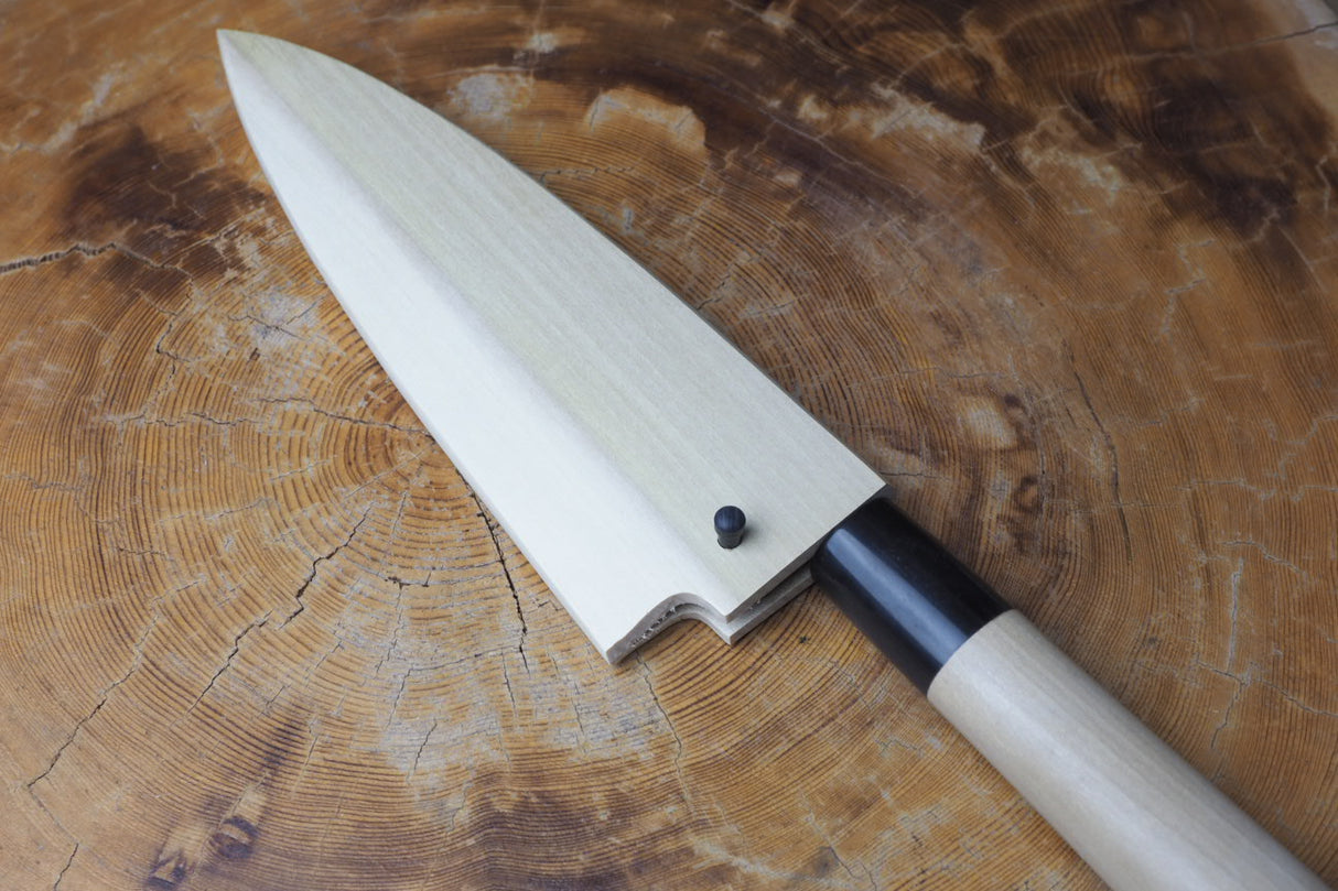 残心 Zan Shin White-2 Steel Deba Knife 13.5cm/15cm (including a wooden sheath)