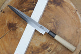 残心 Zan Shin White-2 Steel Sashimi Yanagiba Knife 18cm/24cm (including a wooden sheath)