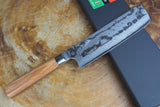 Kamo Knives - Hand Forged VG10 Damascus Nakiri Knife 16.5cm