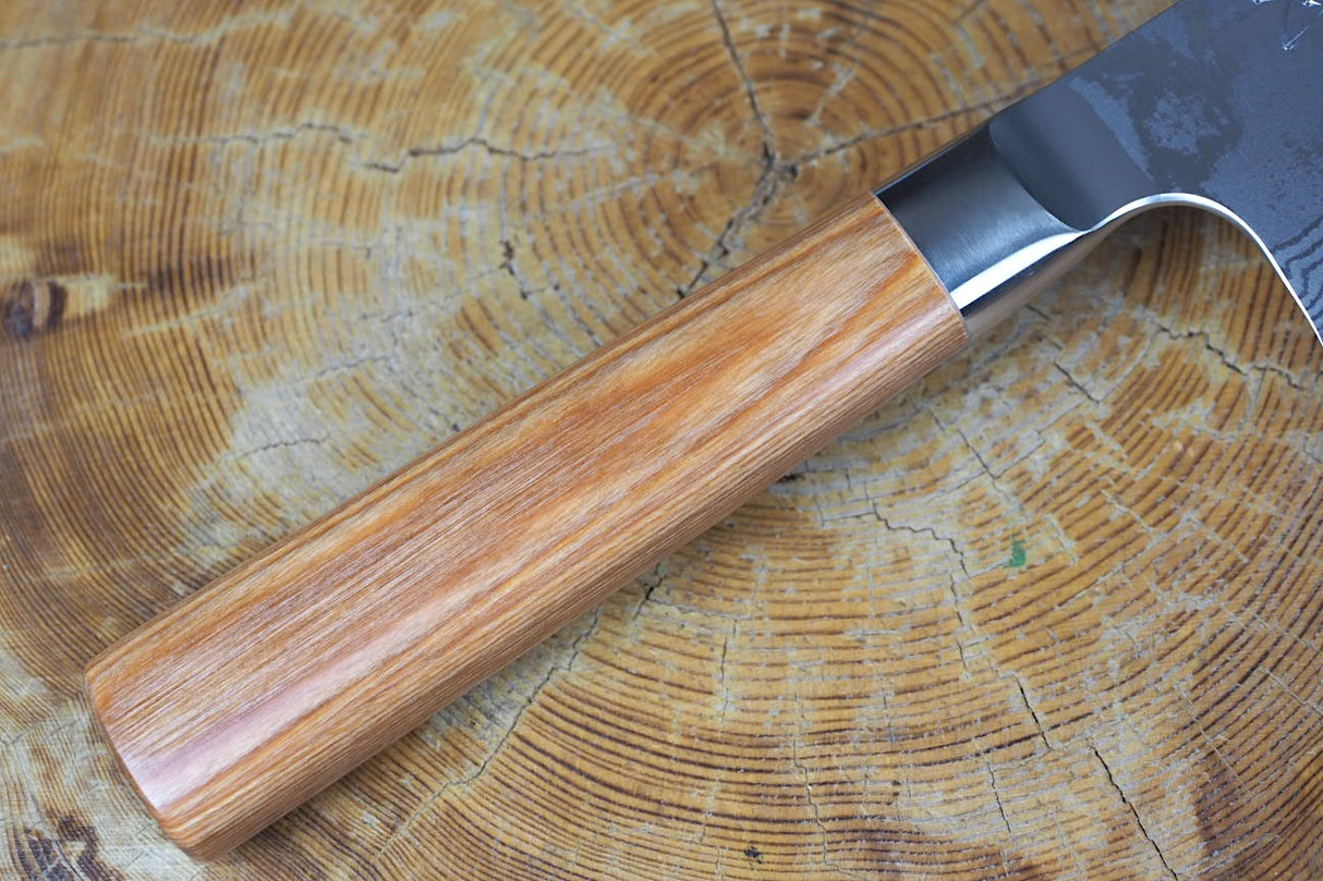 Kamo Knives - Hand Forged VG10 Damascus Nakiri Knife 16.5cm
