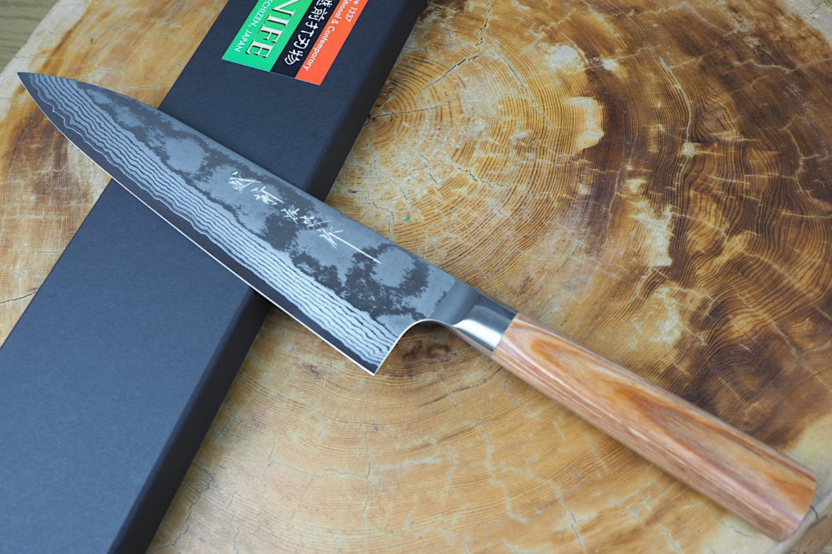 Kamo Knives - Hand Forged VG10 Damascus Gyuto (Chef's Knife) 21cm