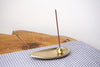 Nousaku - Brass Incense Holder (bamboo leaf shape)
