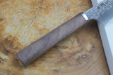 残心 Zan Shin SORA (from Seki) - VG10 Bunka (K-tip) Hammered Finish Knife with Walnut Handle 16.5cm