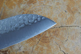 残心 Zan Shin® SORA (from Seki) - VG10 Santoku Hammered Finish with Grey Laminated Plywood Handle 16.5cm