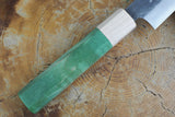Kamo Knives - VG10 Raindrop Pattern Hammered Petty 15cm with Coloured Stabilized Wood Handle