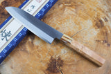 残心 Zan Shin® REN (from Seki) - Blue Super steel Santoku with Quince Handle 18cm