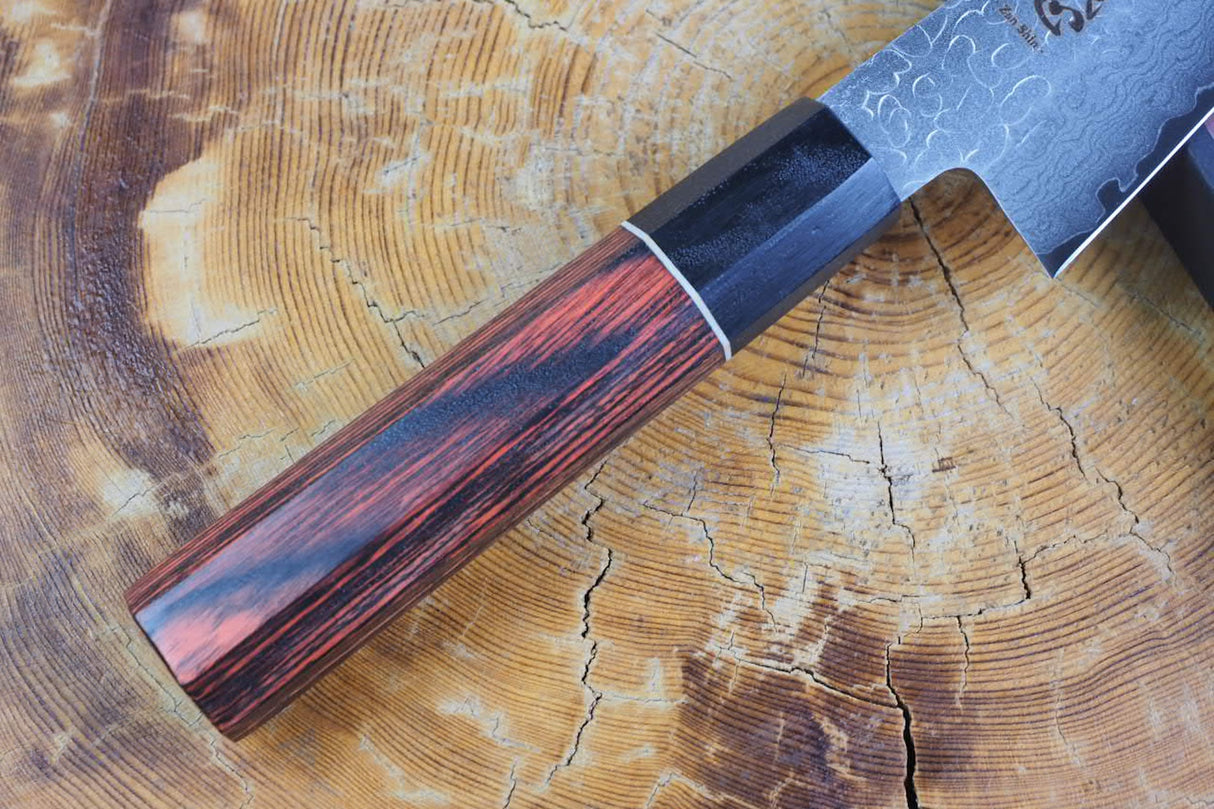 残心 Zan Shin® Akatsuki (from Seki) - VG10 Kiritsuke (K-tip) Petty 15cm (honesuki style)
