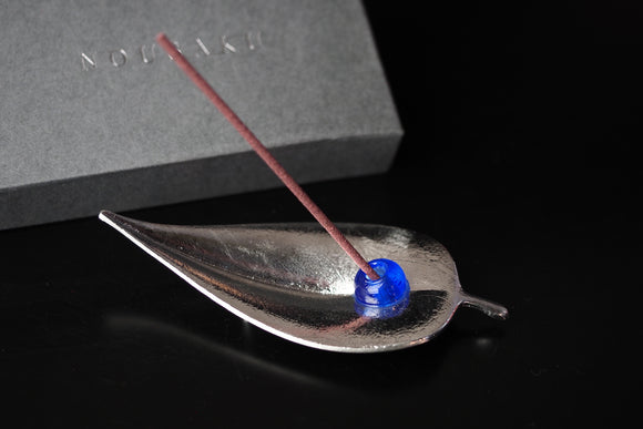 Nousaku - Tin Incense Holder (leaf raft shape)