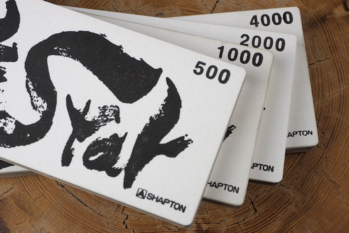 4 Set of Shapton Rockstar Super Synthetic Whetstone #500, #1000, #2000, #4000