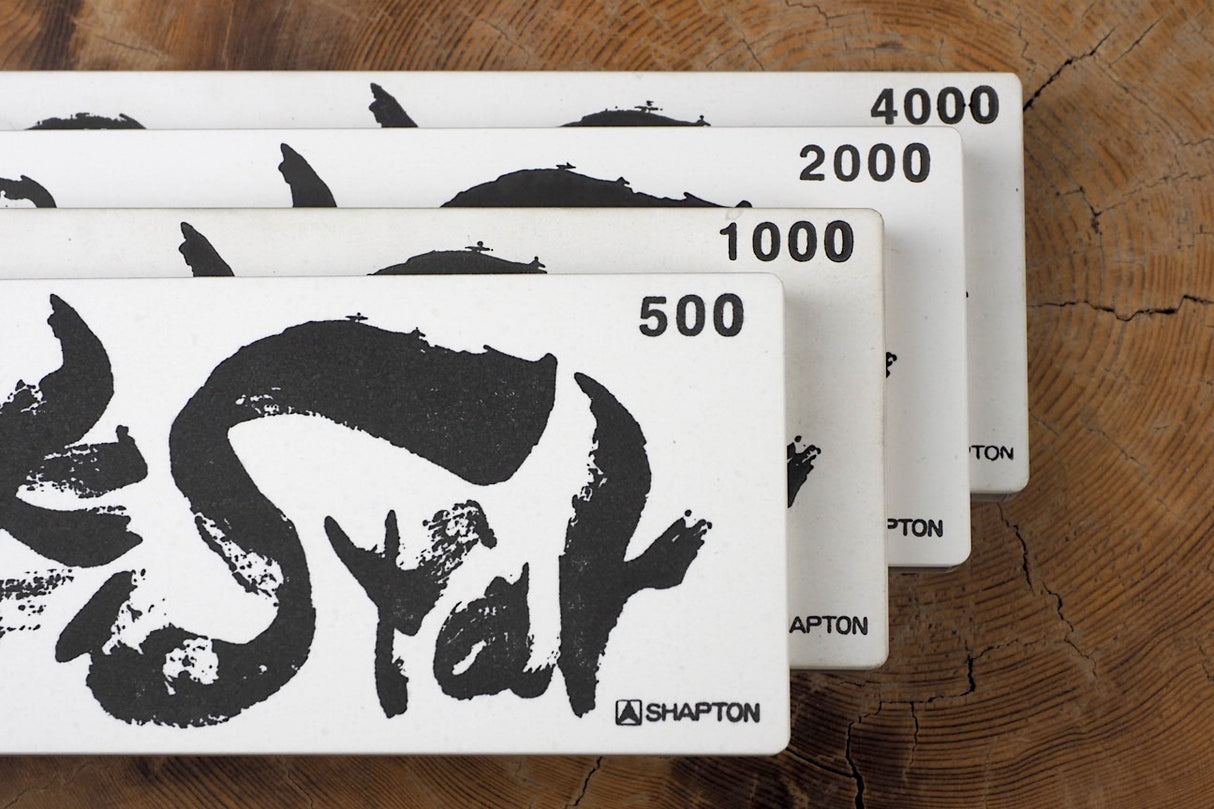 4 Set of Shapton Rockstar Super Synthetic Whetstone #500, #1000, #2000, #4000