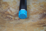 残心 Zan Shin REN (from Seki) - Blue Super steel Petty with Ebony & Blue Turquoise-colour handle 14.5cm