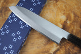 残心 Zan Shin REN (from Seki) - Blue Super steel Santoku with Ebony & Buffalo horn Handle 18cm