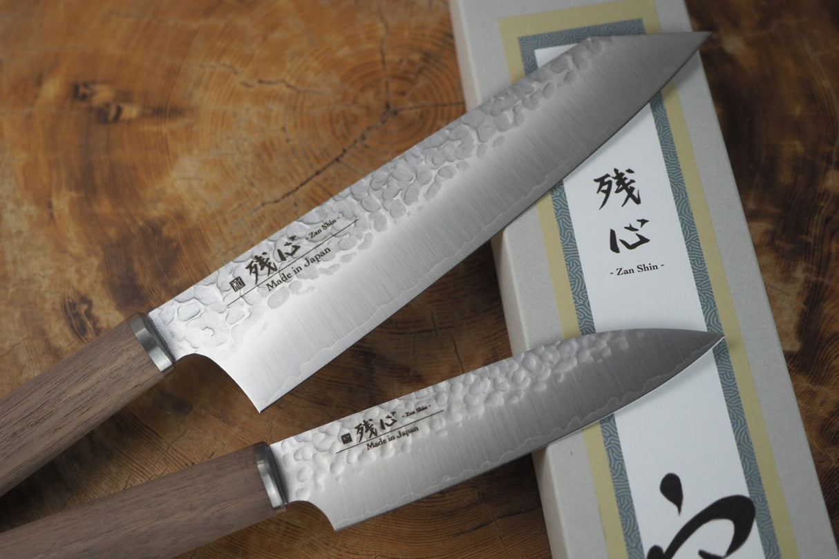 Zan Shin SORA 2 knife set - VG10 Bunka (18cm) and Petty (12cm)