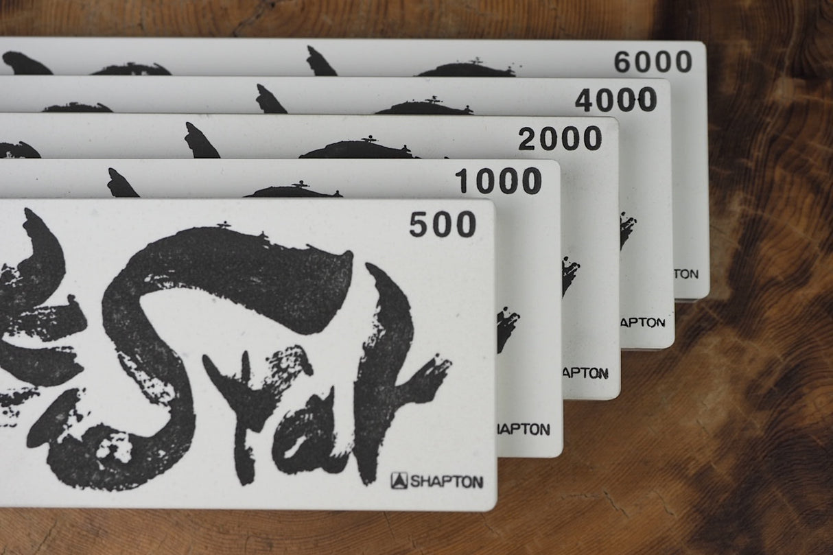 5 Set of Shapton Rockstar Super Synthetic Whetstone #500, #1000, #2000, #4000 and #6000