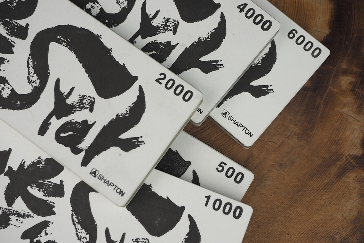 5 Set of Shapton Rockstar Super Synthetic Whetstone #500, #1000, #2000, #4000 and #6000