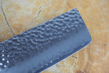 Seki Kanetsugu - Shiun Nakiri Knife 17.5cm VG10 Steel with Burnt Lacquer Oak Handle