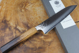 Seki Kanetsugu - Shiun Santoku Knife 17cm VG10 Steel with Burnt Lacquer Oak Handle