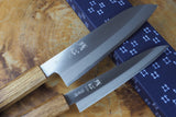 残心 Zan Shin REN 2 knife set - Blue Super Santoku (18cm) and Petty (14.5cm)