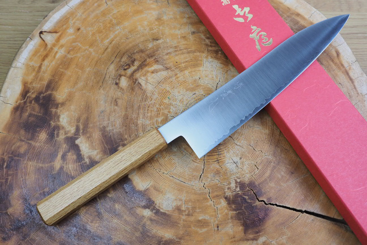 Sakai Jikko "Loco" Wa-Gyuto Chef's Knife VG10 Core Japanese Oak Handle (21cm/24cm)