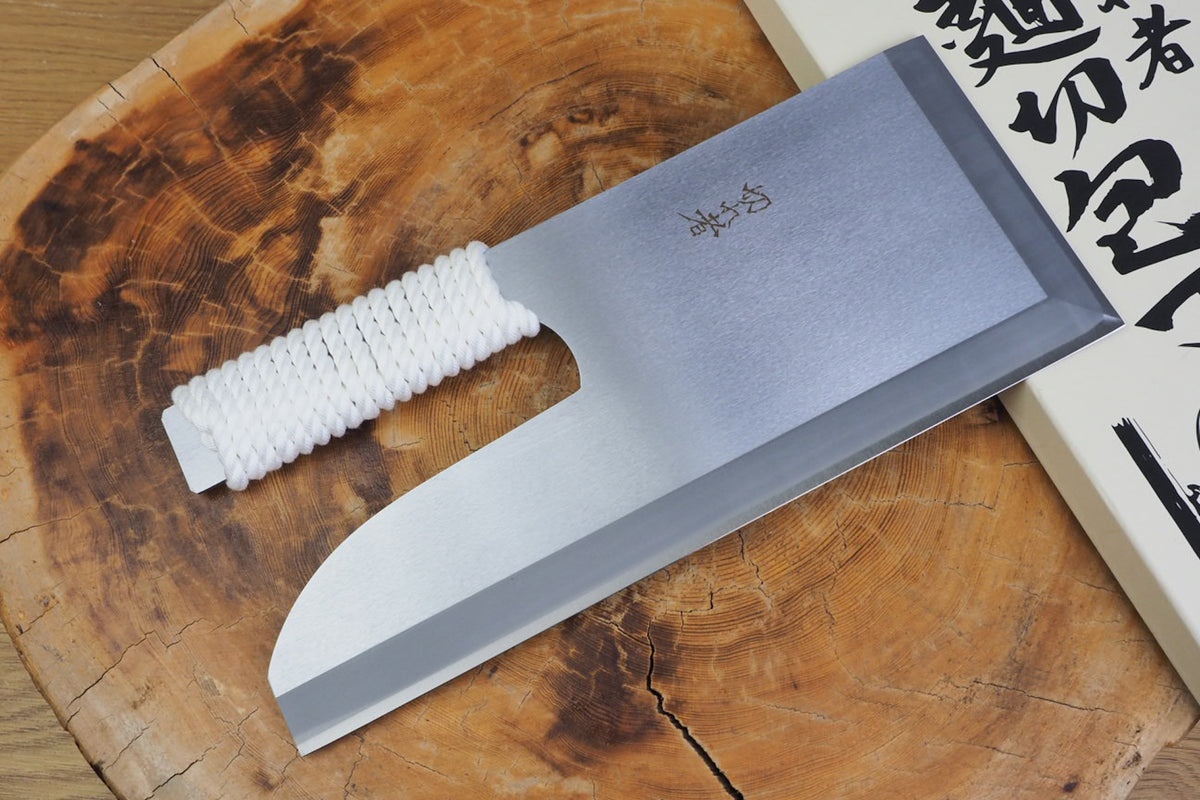 Blue-2 Carbon Steel Noodle Cutting Knife (Menkiri) 30cm