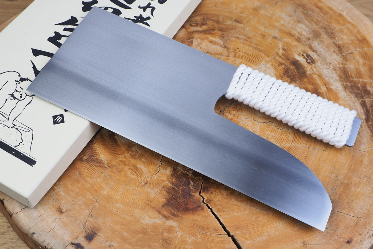 Blue-2 Carbon Steel Noodle Cutting Knife (Menkiri) 30cm