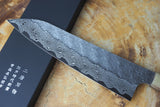 Nigara Hamono - SPG Strix Damascus Gyuto (Chef's Knife) with Bubinga Double Marble Buffalo Horn Handle 21cm