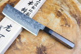 Shigeki Tanaka - "Harukaze" Hand Forged SG2 Damascus Nakiri 16.5cm with Walnut Handle