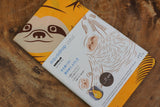 "Furoshiki" Wrapping Cloth - Hanging Cochae Water-Repellent | Sloth Yellow (70cm x70cm)