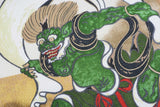"Furoshiki" Wrapping Cloth - Fujin Raijin Rayon Chirimen | Auspicious Cloud Cream (68cm x 68cm)