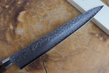 Sakai Jikko "Sujihiki" Slicer/Carving Knife VG10 Core and Damascus Steel with hammered finish (24cm)