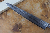 Sakai Jikko "Sujihiki" Slicer/Carving Knife VG10 Core and Damascus Steel with hammered finish (24cm)