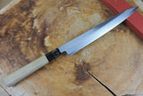 Sakai Jikko "Betsuuchi" White-3 Steel Sashimi Yanagiba Knife (24cm/27cm)