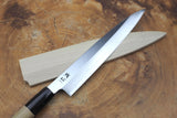 残心 Zan Shin White-2 Steel Sashimi Yanagiba Knife 18cm/24cm (including a wooden sheath)