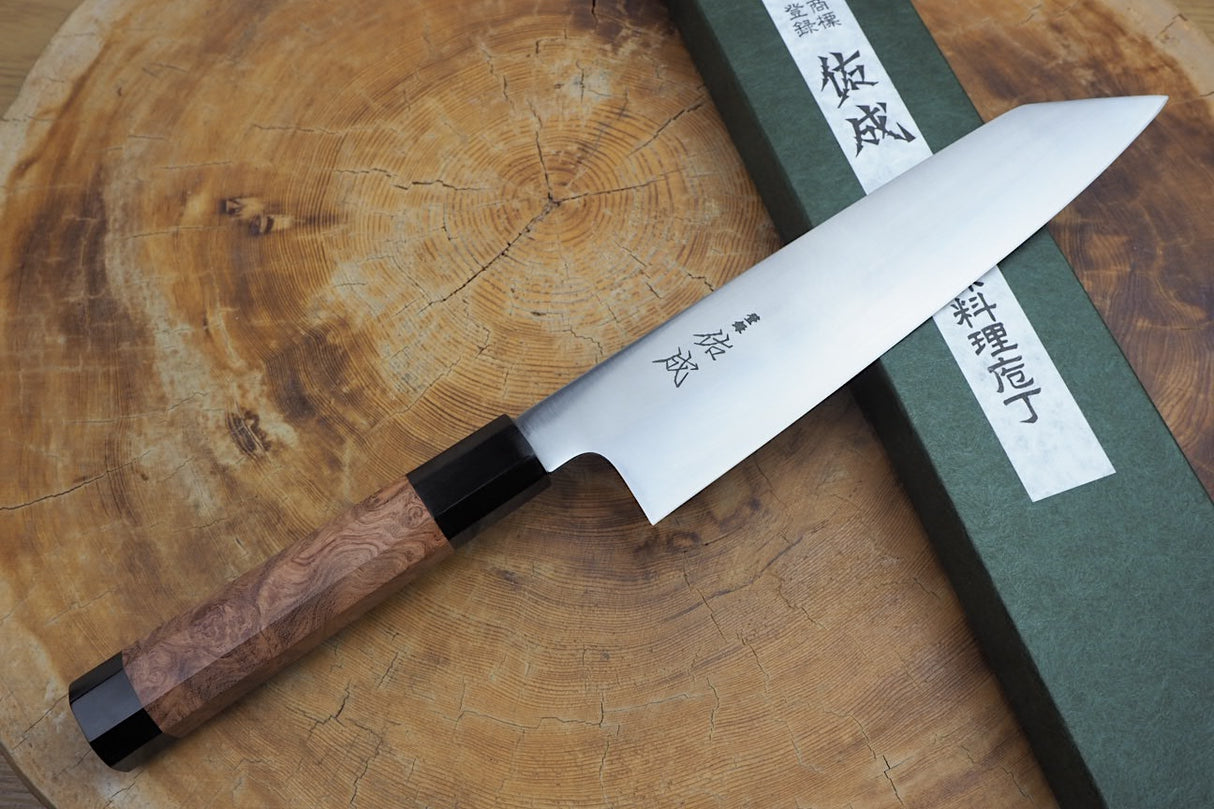 Sukenari SG2 Powdered High Speed Steel Kiritsuke (K-tip) Gyuto Chef's knife 21cm with Quince Wood Handle