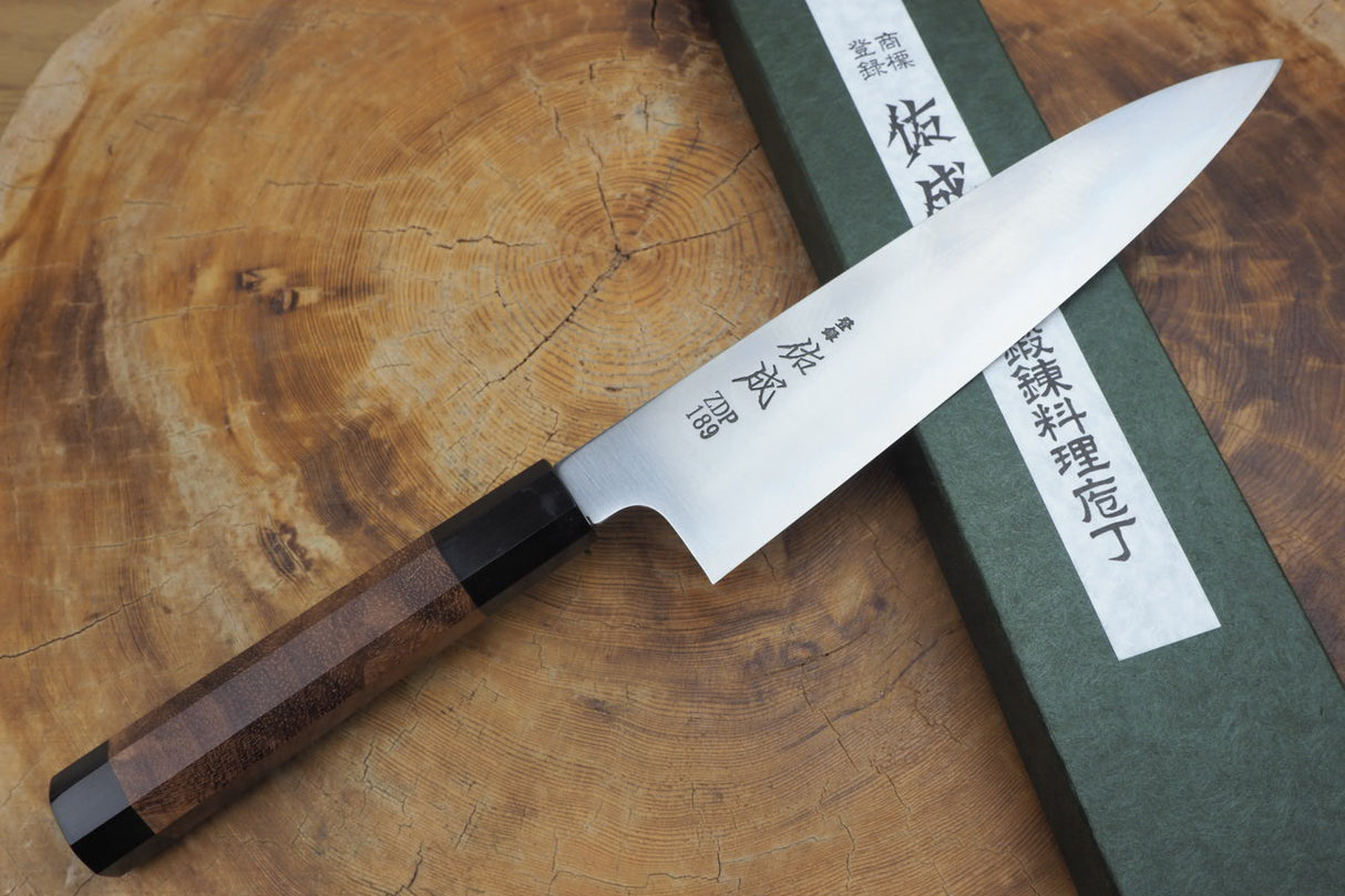 Sukenari ZDP189 Powdered High Speed Steel Gyuto Chef's knife 21cm with Quince Wood Handle