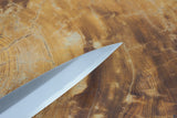 残心 Zan Shin (by Shigeki Tanaka) - Hand Forged Ginsan-Silver3 Steel Yanagiba Sashimi Knife with Ebony Handle (24cm/27cm)