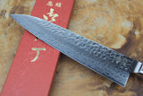 Sakai Jikko "Never Stain" Gyuto SG2 Powdered High Speed Steel Damascus with Hammered Finish (21cm/24cm)