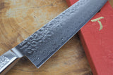 Sakai Jikko "Never Stain" Gyuto SG2 Powdered High Speed Steel Damascus with Hammered Finish (21cm/24cm)