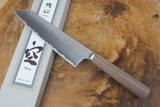 残心 Zan Shin SORA (from Seki) - VG10 Bunka (K-tip) Hammered Finish Knife with Walnut Handle 18cm