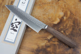 残心 Zan Shin SORA (from Seki) - VG10 Bunka (K-tip) Hammered Finish Knife with Walnut Handle 16.5cm