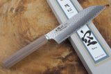 残心 Zan Shin SORA (from Seki) - VG10 Santoku Hammered Finish with Walnut Handle 16.5cm