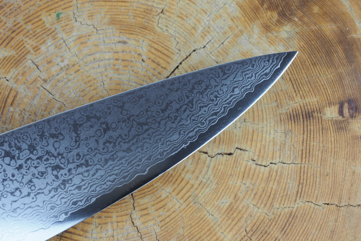 Seki Kanetsugu - Saiun Gyuto VG10 Damascus with Micarta handle 20cm/23cm